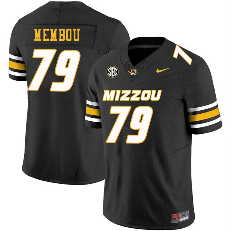 Men #79 Armand Membou Missouri Tigers College Football Jerseys Stitched-Black